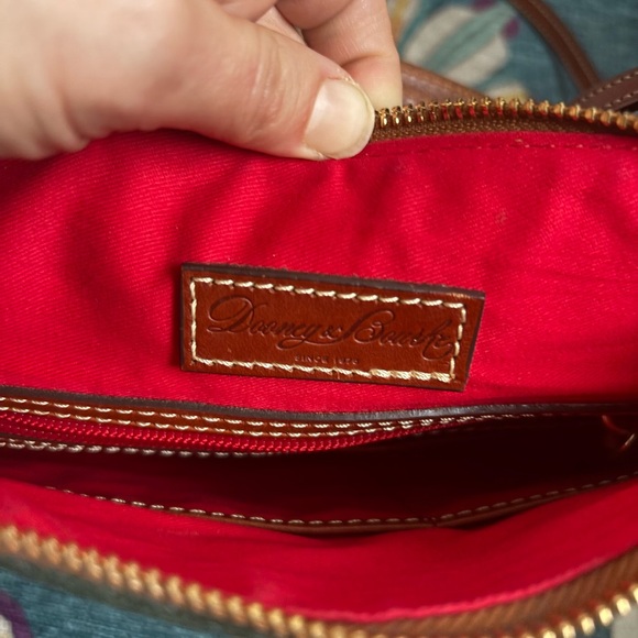 Dooney & Bourke Green Emerald Suede Leather Bag Purse - Picture 3 of 10